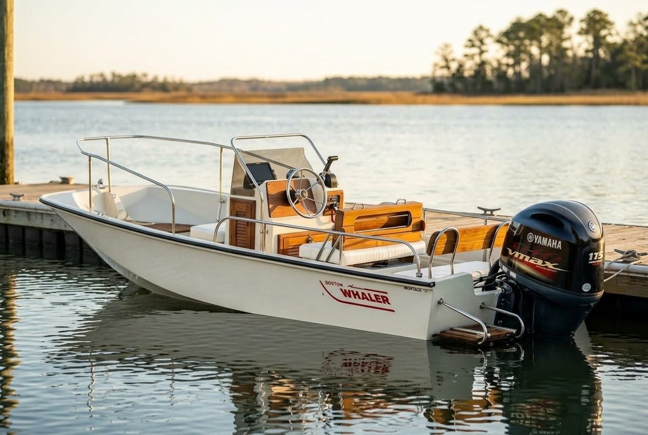 1969 Boston Whaler 17 Montauk center console boat for sale in Charleston, SC