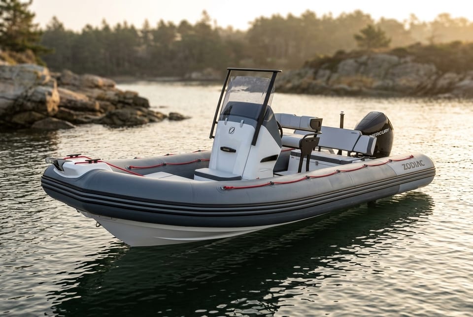 Zodiac Open 6.5 inflatable and RIB boat
